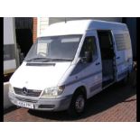 A Mercedes Sprinter panel van