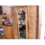 A Victorian bamboo and rattan single door wardrobe