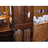 An interesting Victorian mahogany picture cabinet