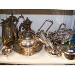 Assorted plated ware