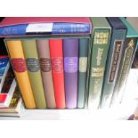 Ten Folio Edition volumes in slip cases