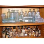 Assorted Isle of Wight Chemist's bottles - on two