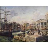 PETER LEATH - large oil on canvas of Liverpool Cus