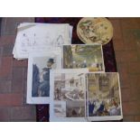 A selection of early engravings, prints etc.