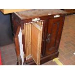 An interesting Victorian mahogany picture cabinet