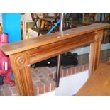 A pine fire surround - length 125cm