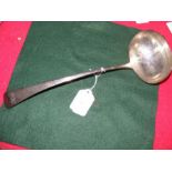 A silver ladle, London 1808