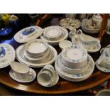 Wedgwood floral tea ware, together with Royal Doul