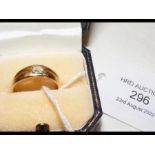 A diamond Solitaire ring in square setting