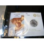 A Silver Proof 20 Pound Coin - 'Queen Elizabeth 90