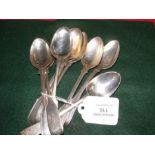 Assorted Georgian and Victorian flatware