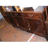 A French oak buffet with drawers and cupboards und