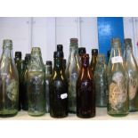 A selection of Isle of Wight beer bottles and othe