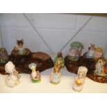 A collection of ten Beswick Beatrix Potter figures