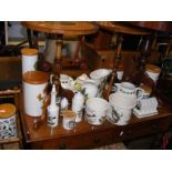 An assortment of Portmeirion ceramics, including B