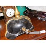 An old German pickelhaube hat