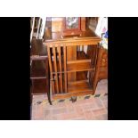 A mahogany revolving bookcase - 58cm square