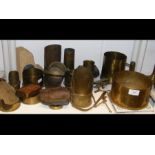 Assorted items of trench art, together with a piec