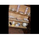 Assorted blue and white and other ceramics, includ