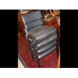 A stacking set of four Remploy Stafford chairs - u