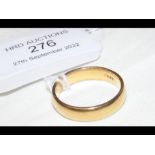 A 22ct gold wedding band