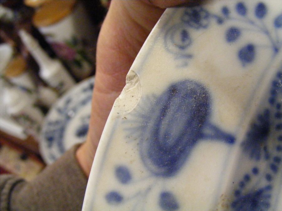 Assorted Meissen blue and white floral pattern cer - Bild 21 aus 39