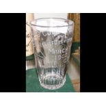 A commemorative glass beaker - The Relief of Ladys