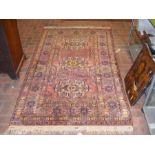 A Middle Eastern carpet with geometric border - 22