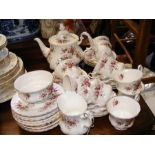 A Royal Albert 'Lavender Rose' tea service