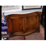 A Victorian marble top chiffonier with serpentine