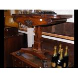 A Victorian fold-over games table - for restoratio