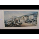 A Limited Edition coloured print of Ventnor after