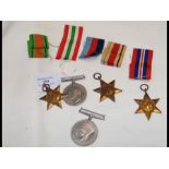 A Second World War five medal group, including The