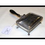 A Senior Service silver cigarette box - maker John