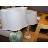 Two table lamps