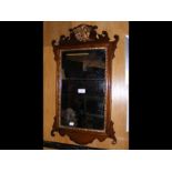 A Georgian style wall mirror - 68cm