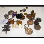 Assorted war medals and other militaria