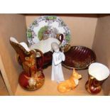 A Lladro figure, together with assorted collectabl