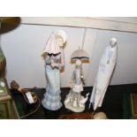 Three Lladro figurines including 'Madonna'