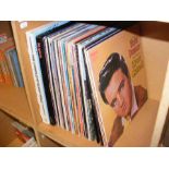 A quantity of LP vinyl records including Elvis Pre