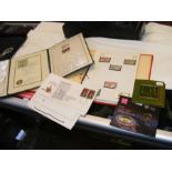 A stamp album together with First Day Covers, coll