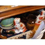 A sundry lot of collectables including two large S