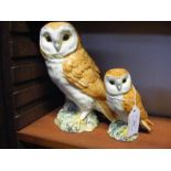 A Beswick Owl - No.1046, together with a smaller O