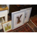 Three furnishing pictures of Hares