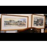 LESLIE BELTON - pastel of local boatyard scene and