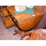 A 19th century mahogany work table with single dra