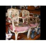 A pair of French armchairs for restoration