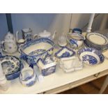 A medley of blue and white ware