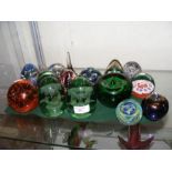A selection of collectable paperweights