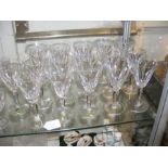 A suite of sixteen Waterford 'Sheila' wine glasses